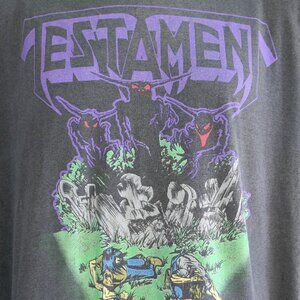 90's Vintage 1990 TESTAMENT Envy Life Tour T Shirt XL With 5050 Tag